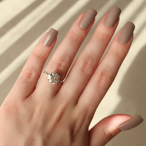 The Penelope Set With A 2 Carat Round Lab Diamond