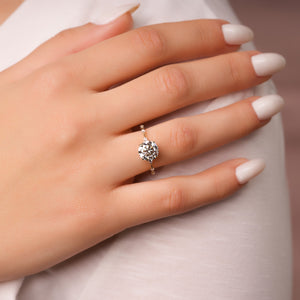 The Penelope Set With A 2 Carat Round Lab Diamond