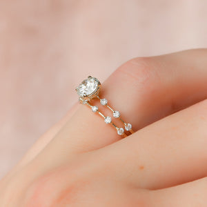 The Penelope Set With A 2 Carat Round Lab Diamond