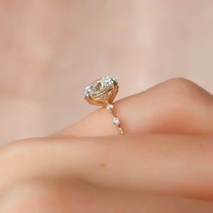 The Penelope Set With A 2 Carat Round Lab Diamond