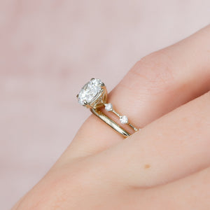 The Penelope Set With A 2 Carat Round Lab Diamond