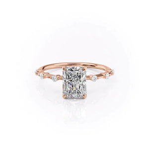 The Penelope Set With A 1.5 Carat Radiant Moissanite