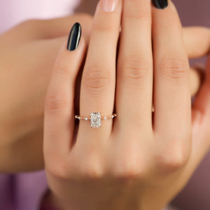 The Penelope Set With A 2 Carat Radiant Lab Diamond