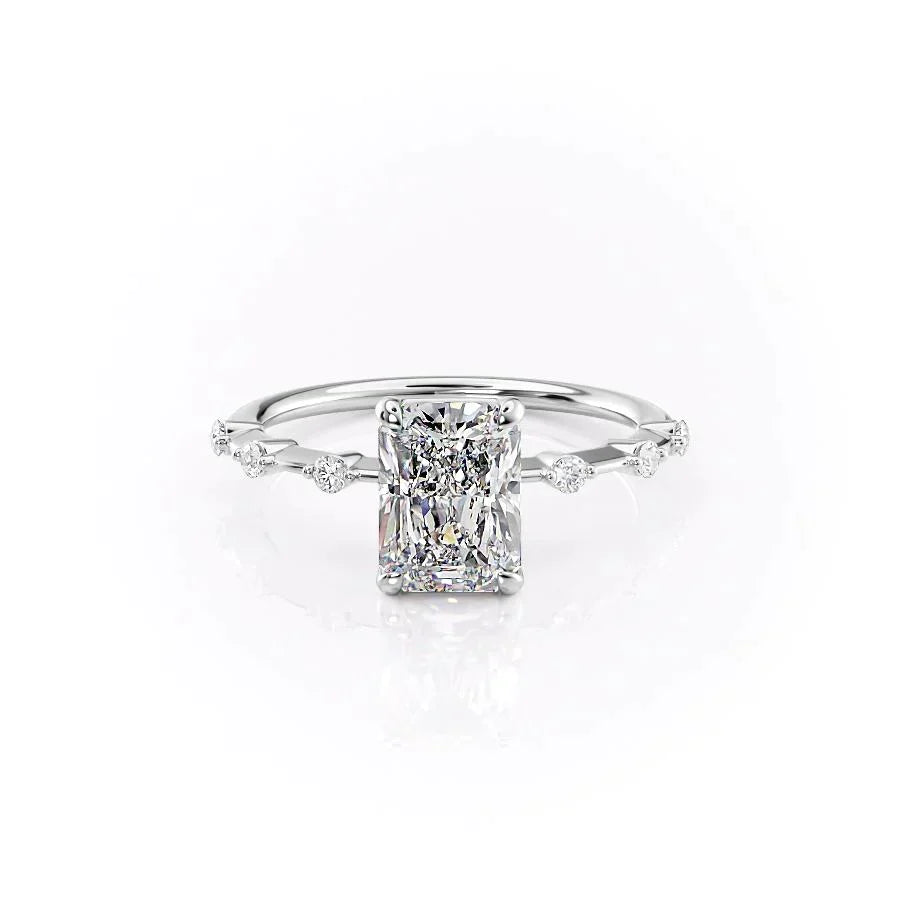 The Penelope Set With A Radiant Moissanite