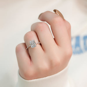 The Penelope Set With A 2 Carat Radiant Lab Diamond