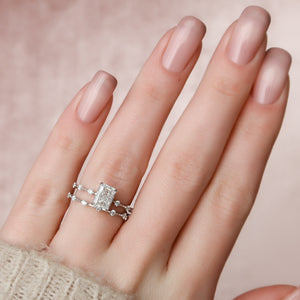 The Penelope Set With A 2 Carat Radiant Lab Diamond