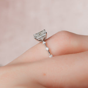 The Penelope Set With A 2 Carat Radiant Lab Diamond