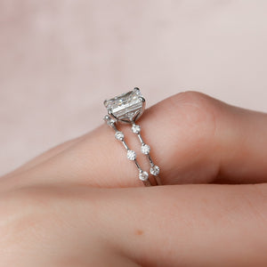 The Penelope Set With A 2 Carat Radiant Lab Diamond
