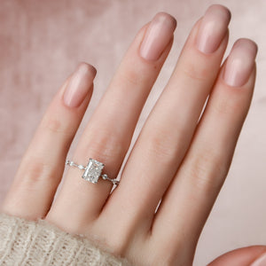 The Penelope Set With A 2 Carat Radiant Lab Diamond