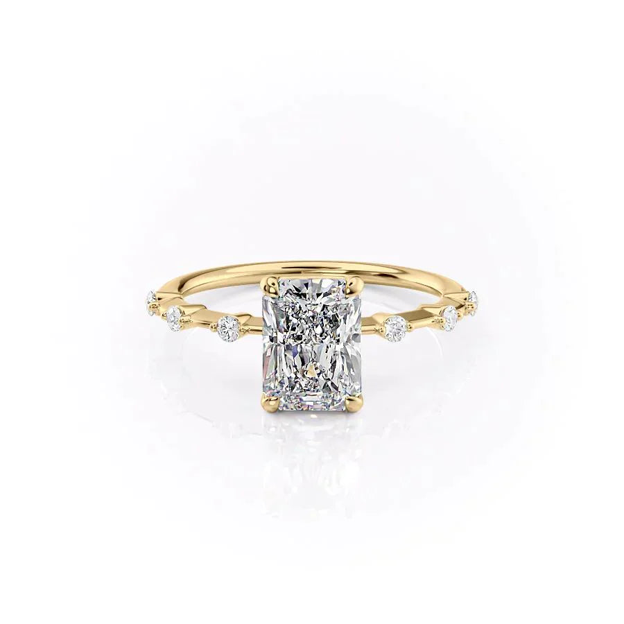 The Penelope Set With A 2 Carat Radiant Lab Diamond