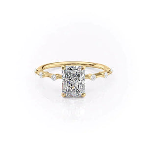 The Penelope Set With A 1 Carat Radiant Lab Diamond