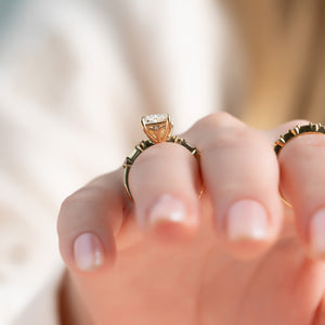 The Penelope Set With A 2 Carat Radiant Lab Diamond