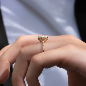 The Penelope Set With A 2 Carat Radiant Lab Diamond