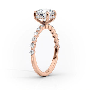 The Khloe Set With A 4.5 Carat Radiant Moissanite