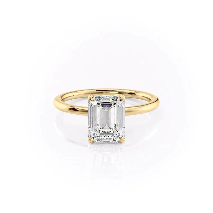 The Nelly Set With A 1 Carat Emerald Lab Diamond