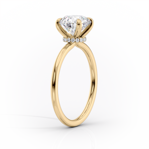 The Pave Nelly Set With A 2.5 Carat Marquise Moissanite