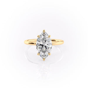 The Nelly Set With A 2.5 Carat Marquise Moissanite
