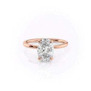 The Nelly Set With A Oval Moissanite