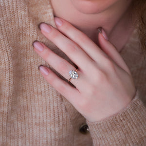 The Nelly Set With A 3 Carat Oval Lab Diamond