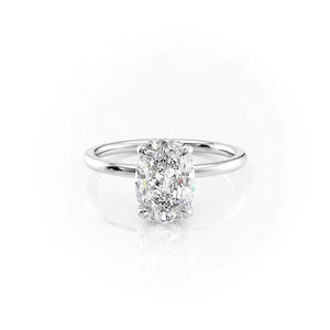 The Nelly Set With A 1 Carat Oval Lab Diamond