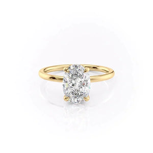 The Nelly Set With A Oval Moissanite