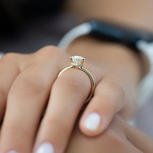 The Nelly Set With A 3 Carat Oval Lab Diamond