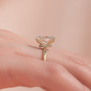 The Nelly Set With A 3 Carat Oval Lab Diamond