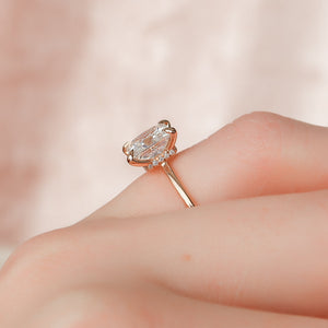 The Nelly Set With A 3 Carat Princess Lab Diamond