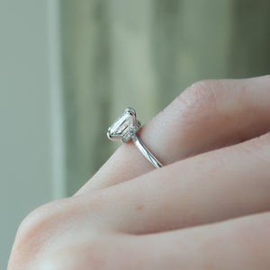 The Nelly Set With A 4.5 Carat Princess Moissanite