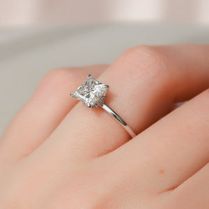 The Nelly Set With A 2 Carat Princess Lab Diamond