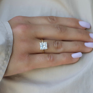The Nelly Set With A 2 Carat Princess Lab Diamond