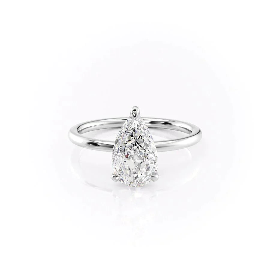 The Nelly Set With A Pear Moissanite