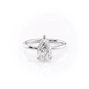 The Nelly Set With A 1.5 Carat Pear Moissanite
