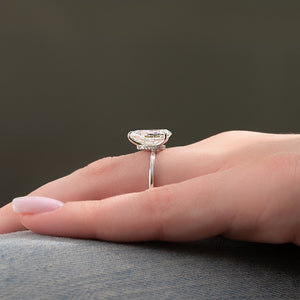 The Nelly Set With A 3 Carat Pear Lab Diamond