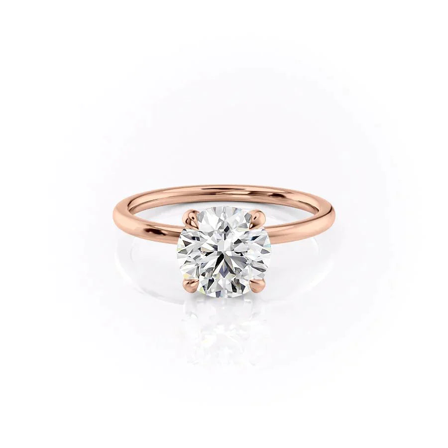 The Nelly Set With A 2.5 Carat Round Lab Diamond