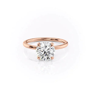 The Nelly Set With A 4.5 Carat Round Moissanite