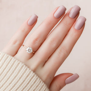 The Nelly Set With A 3 Carat Round Lab Diamond