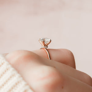 The Nelly Set With A 3 Carat Round Lab Diamond