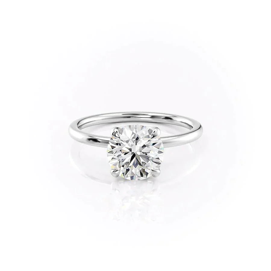 The Nelly Set With A 1.5 Carat Round Lab Diamond