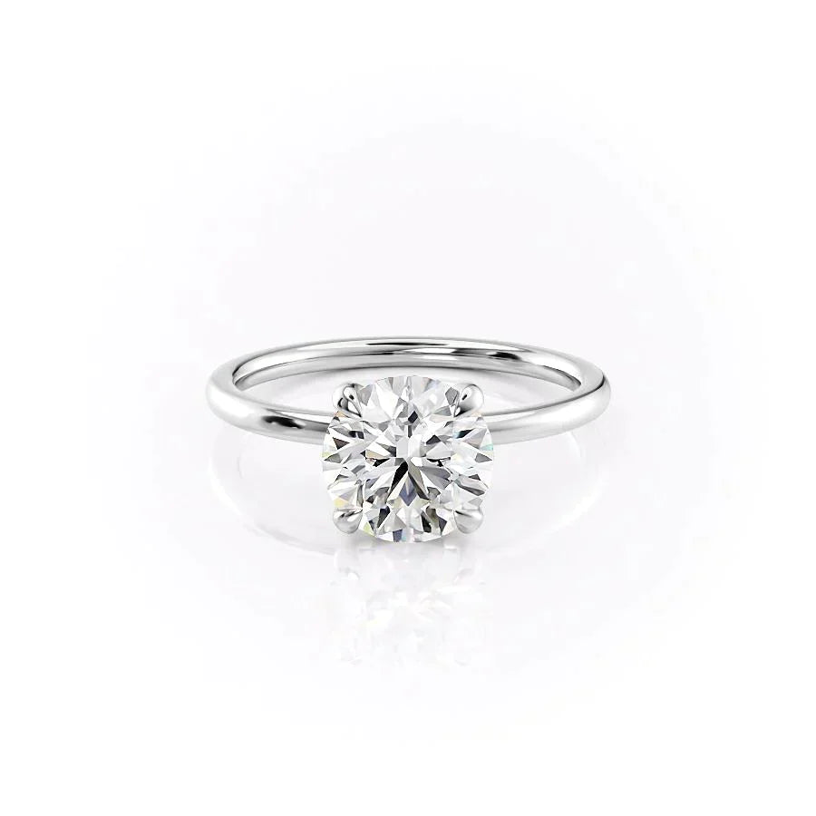 The Nelly Set With A Round Moissanite