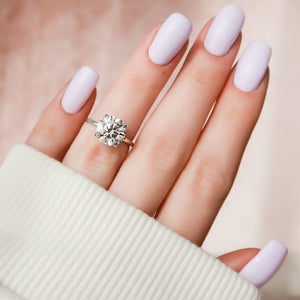 The Nelly Set With A 2 Carat Round Lab Diamond