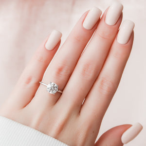 The Nelly Set With A 2 Carat Round Lab Diamond