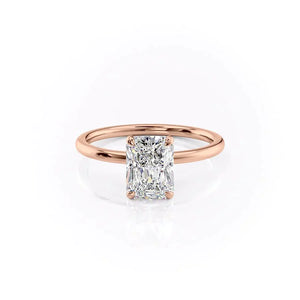 The Nelly Set With A Radiant Moissanite
