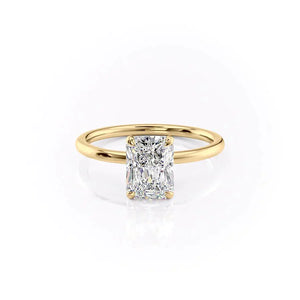 The Nelly Set With A 3.5 Carat Radiant Moissanite