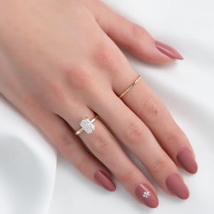 The Nelly Set With A 2 Carat Radiant Lab Diamond