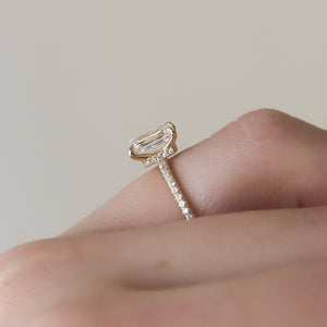The Pave Nelly Set With A 2 Carat Emerald Lab Diamond
