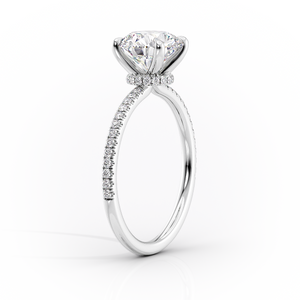The Pave Nelly Set With A 2 Carat Marquise Lab Diamond