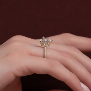 The Pave Nelly Set With A 2 Carat Oval Lab Diamond