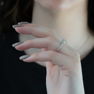The Pave Nelly Set With A 2 Carat Round Lab Diamond