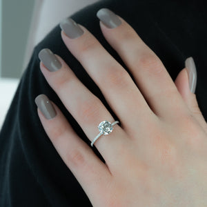 The Pave Nelly Set With A 2 Carat Round Lab Diamond